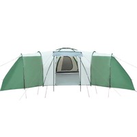 Grande tente de camping familiale 3 chambres 1 séjour imperméable coupe-vent avec logo personnalisé abri extérieur