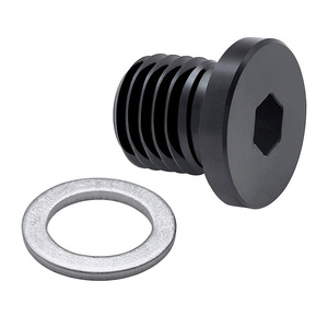 Tapón de sellado de brida de aluminio con rosca hexagonal interna M12*1.5, mecanizado CNC, logotipo personalizado aceptable - Product Image 3