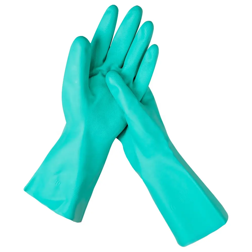 Guantes Nitrilo Verde Guantes Para el Hogar Guantes водонепроницаемый для работы