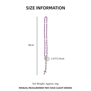 Bracelet porte-clés chapelet catholique, collier pendentif croix, <span class=keywords><strong>cadeau</strong></span> commémoratif religieux DIY, porte-clés personnalisé par sublimation avec photo - Product Image 6