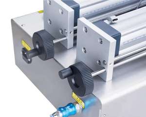 Machine de remplissage pneumatique à double buse pour crème, pâte et liquide, 2 têtes, avec fonction de chauffage et de mélange - Product Image 3