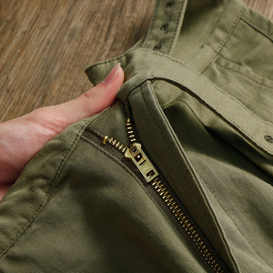 Pantaloni Gurkha Retrò Britannici da Uomo in Cotone, Larghi e Casual, <span class=keywords><strong>a</strong></span> Vita Alta, Verde <span class=keywords><strong>a</strong></span> Spina di Pesce, Stile Seattle con <span class=keywords><strong>Pieghe</strong></span> - Product Image 5