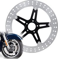 Disque de frein flottant surdimensionné en acier inoxydable ZCLH 15 pouces pour Touring 2000-2013, Sportster 2006-2023, Softail 2000-UP, Dyna
