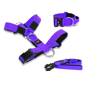 Conjunto de arnés de <span class=keywords><strong>neopreno</strong></span> suave y resistente, Collar táctico acolchado para perro - Product Image 6