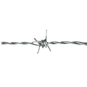 Fil de fer barbelé galvanisé haute sécurité en bobine pour clôture périmétrique et garniture de mur avec pointes acérées sur mesure - Product Image 1