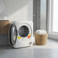 Sèche-linge automatique compact Langyi 4 kg, sèche-linge portable, tambour en acier inoxydable, 220 V, pour hôtel, maison, machine à laver