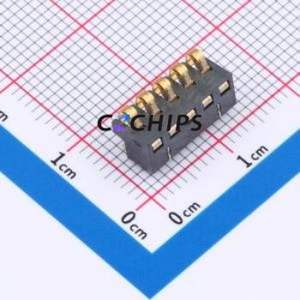 GT-BTP25005-0450A-010A Blade/Spring Contact Battery Connector SMD,P=2.5mm Connector Spring Contact Type 2.5mm 5P Vertical Mount - Product Image 1