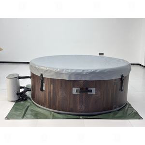 Bain à remous <span class=keywords><strong>gonflable</strong></span> de luxe de 210 <span class=keywords><strong>cm</strong></span> de diamètre avec bulles de massage, spa extérieur, <span class=keywords><strong>baignoire</strong></span> de spa chaude, spa à bulles <span class=keywords><strong>gonflable</strong></span> - Product Image 6