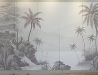 Panneau mural décoratif d'intérieur, papier peint 3D, murale forestière, grand paysage naturel, décor mural