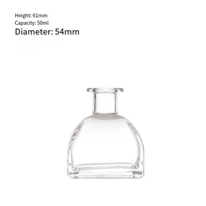 ขวดแก้วใสแบบคริสตัลขนาด 50 มล. 100 มล. 150 มล. สำหรับน้ำหอมปรับอากาศแบบรีฟิล พร้อมฝาปิด ตัวอย่างสินค้าฟรี - Product Image 5