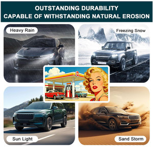 สติกเกอร์แม่เหล็กสะท้อนแสงเตือนความปลอดภัยลายสาวเรโทรสุดฮอต สติกเกอร์ติดรถยนต์ - Product Image 4