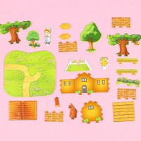 Mini puzzle 3D pour construire des maisons, cadeau, jouet éducatif pour les enfants d'âge préscolaire et d'école primaire