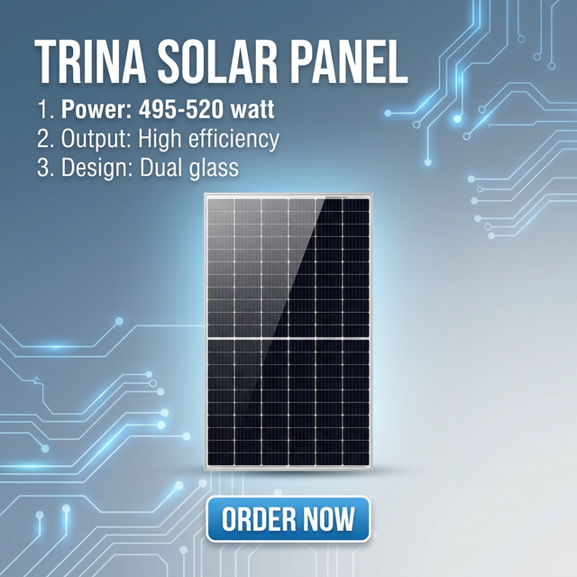 Tier 1 495W 500W 520W N-type TOPCon Bifacial Dual Glass High Conversion Monocrystalline Module Solar Panel