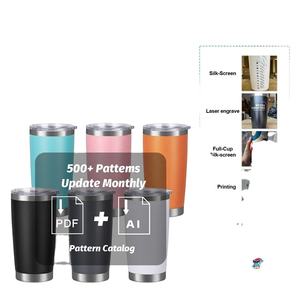 Gobelet isotherme personnalisé avec logo, 20 oz, 30 oz, en acier inoxydable, double paroi, portable, pour bière, café, voyage - Product Image 4