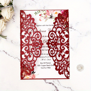 Mother's Day with paper greeting <b>cards</b>, European and American <b>wedding</b> engraved invitation <b>cards</b>, <b>wedding</b> butterfly greeting <b>card</b> - Product Image 5