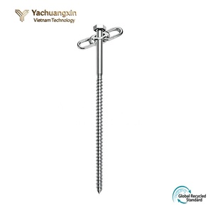 Stainless Steel Tent <b>Peg</b> with Hex Head and Carabiner Ring for Camping Outdoor Use - Product Image 4