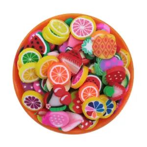 Miniature Fruits Fruit Charms Polymer Clay Slices Sprinkles Fruits For Slime DIY Craft Art Decoration Nail Tumblers