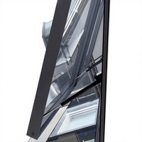 Fenêtre de toit rectangulaire moderne en alliage d'aluminium à rupture de pont thermique, double vitrage Low-E, insonorisée et étanche