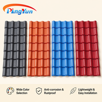 Tuile de toiture en plastique ignifuge durable, style espagnol contemporain, en PVC anticorrosion, fabriquée à la machine, largeur 1050, modèle maison