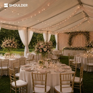 Carpa Elegante <span class=keywords><strong>de</strong></span> Aluminio para Bodas, Carpa Grande para Eventos al Aire Libre, Carpa <span class=keywords><strong>de</strong></span> Lujo para Fiestas en Jardín, Impermeable, con Estructura <span class=keywords><strong>de</strong></span> PVC Resistente, para 200 <span class=keywords><strong>Personas</strong></span> - Product Image 4