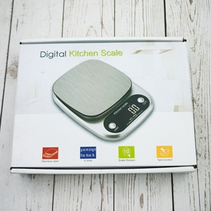 खाद्य रसोई पैमाने स्टेनलेस स्टील इलेक्ट्रॉनिक स्केल रसोई 10 किलोग्राम 5 किलोग्राम 0.1 ग्राम 1 ग्राम घरेलू वजन स्टेनलेस स्टील रसोई पैमाने - Product Image 6