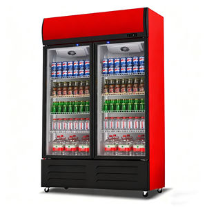 Congelador vertical eléctrico, refrigerador de puerta simple/doble, gabinete de cerveza comercial, mantenimiento fresco, pantalla refrigerada, vidrio de baja emisividad - Product Image 1