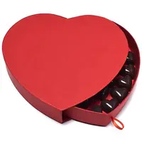 De Chocolate Caixa de Embalagem Em Forma De Coração Caixa de Presente de Papel Caixa de Papelão Rígido