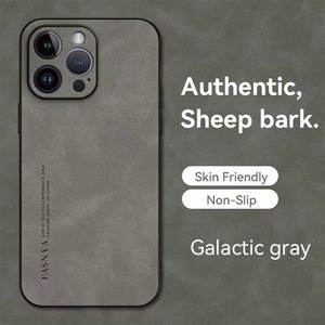 Protecteur de caméra en cuir de mouton mat pour Iphone 16 <span class=keywords><strong>Pro</strong></span> Max 17Air 15 14 Plus 13 12 Mini coque - Product Image 4