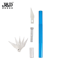 Couteau à découper le cuir en métal, couteau stylo, outil de sculpture de bricolage de coupe de tige d'aluminium