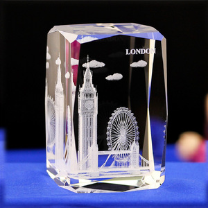 Customized 3D Crystal Block & Cube Laser Engravings Factory Wholesale at Low Prices