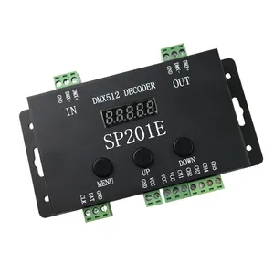 512 Kanäle DMX zu SPI ws2811 Decoder DMX512 Decoder ws2811 RGB LED Strip Controller SP201E für Vollfarb streifen licht