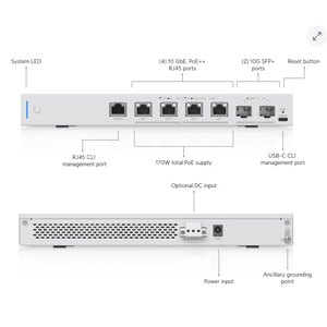 US-XG-6 POE (170W) <b>Network</b> <b>Switch</b> 6 PoE (Gen1) - Product Image 2