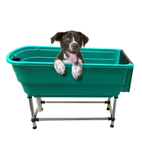 Baignoire de toilettage pour animaux de compagnie en plastique portable pour salon à domicile, baignoire de bain pour chien professionnelle, spa pour animaux de compagnie