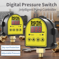 Pressostat automatique avec affichage numérique, contrôleur de pompe à eau avec réglage HI/LO et mémoire de mise hors tension