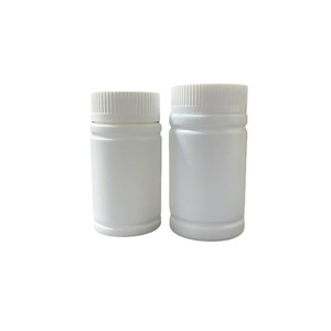 Manufacturer sells 100cc and 150cc HDPE plastic <b>bottles</b>, white, screw-cap, <b>light</b>-proof, bamboo-joint, solid, wide-mouth - Product Image 2