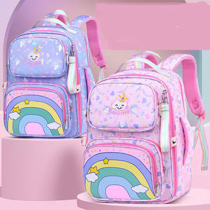 Name Brand Packs Nylon Suitcase Primary Schoolbag Students rainbow School <b>Bag</b> for Girls New School Pack - Product Image 4