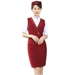 AI-MICH Aviation Uniforms White-collar Occupations Shirt Wholesale Air Hostess Professional Overalls Customize Spring