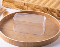 Boîtes en Plastique Dur de 240 ml pour Mini Gâteaux Mousse, Glaces, Gelées, Biscuits, Snacks, Conteneurs à Desserts Clairs Tiramisu avec Couvercle