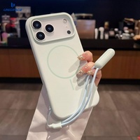 Coque magnétique pour iPhone 17 Pro Max avec sangle, compatible avec les coques pour iPhone 18