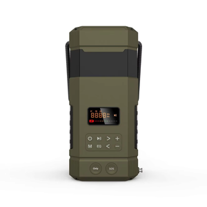 Radio meteorológica de emergencia portátil multibanda con manivela solar y linterna LED para supervivencia - Product Image 2