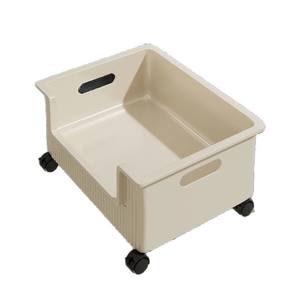 Boîte de rangement mobile sous le lit, rectangulaire, 36x26x13,5 cm, avec roulettes, organisateur polyvalent pour vêtements, rangement de voiture - Product Image 2