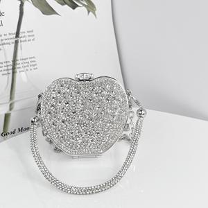 Viviblook Z226AS01 Sac bandoulière pour femme, sac en forme de cœur, sac de soirée en cristal et diamant, mini sac de soirée pour femme - Product Image 2