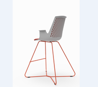Mobilier de bureau pivotant, chaise de salle à manger, pied en acier, siège en plastique, moderne, rotatif, ordinateur, tulipe