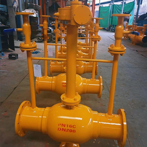 Válvula de Bola Manual de Alto Flujo de Gas Tkfm con Brida de Agua, Totalmente Soldada, con Manija, OEM, Acero al Carbono - Product Image 4