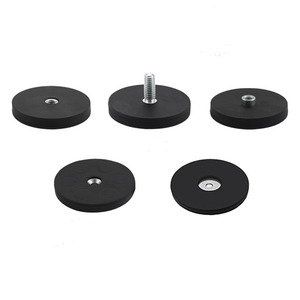 Hot bán D55 D66 D88 lớn gắn nam châm Ruber tráng nam châm với M8 ren đinh tán các loại hạt - Product Image 4