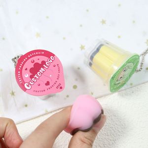 Porte-clés miniature personnalisé à rebond lent, à suspendre, créatif, en forme de pudding aux saveurs variées, jouet de décompression - Product Image 2