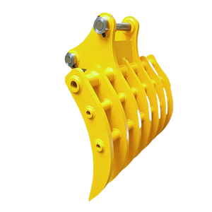RIBETTER Râteau de déblaiement d'excavatrice robuste personnalisé pour machines de 20 à 30 tonnes Râteau de démolition multifonction 1 an - Product Image 3