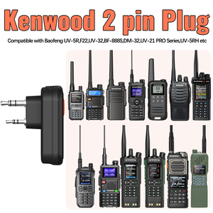 Auricular Inalámbrico ABBREE para Walkie Talkie, Repuesto de Auricular <span class=keywords><strong>Manos</strong></span> <span class=keywords><strong>Libres</strong></span> para Baofeng UV-5RH UV-32 DM-32 UV-5R MINI UV-21 - Product Image 5