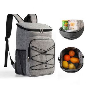 Large Capacity Oxford Reusable Waterproof Cooler <b>Backpack</b> Unisex Portable Office Insulated Cooler <b>Lunch</b> <b>Bag</b> Travel Picnic <b>Bag</b> - Product Image 2