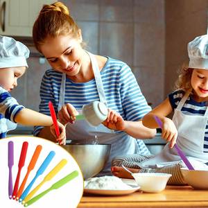 One-Piece Long Handle <b>Silicone</b> Spatula-Multi-Purpose Scraper for <b>Baking</b> Mixing Flour Butter Jam Cake Icing Dishwasher Oven Safe - Product Image 4